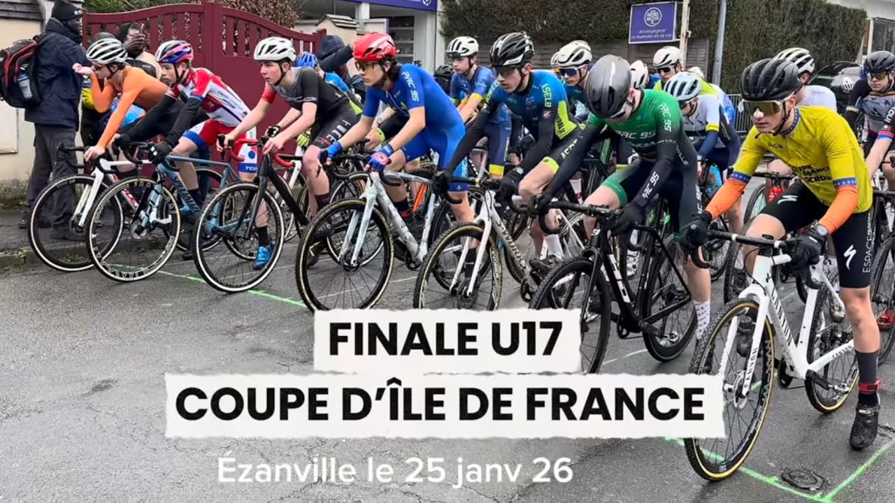 Finale de la coupe île de France Cyclo-cross FFC - Ézanville le 25/01 - Team Aselb - Marius Noël 🥈