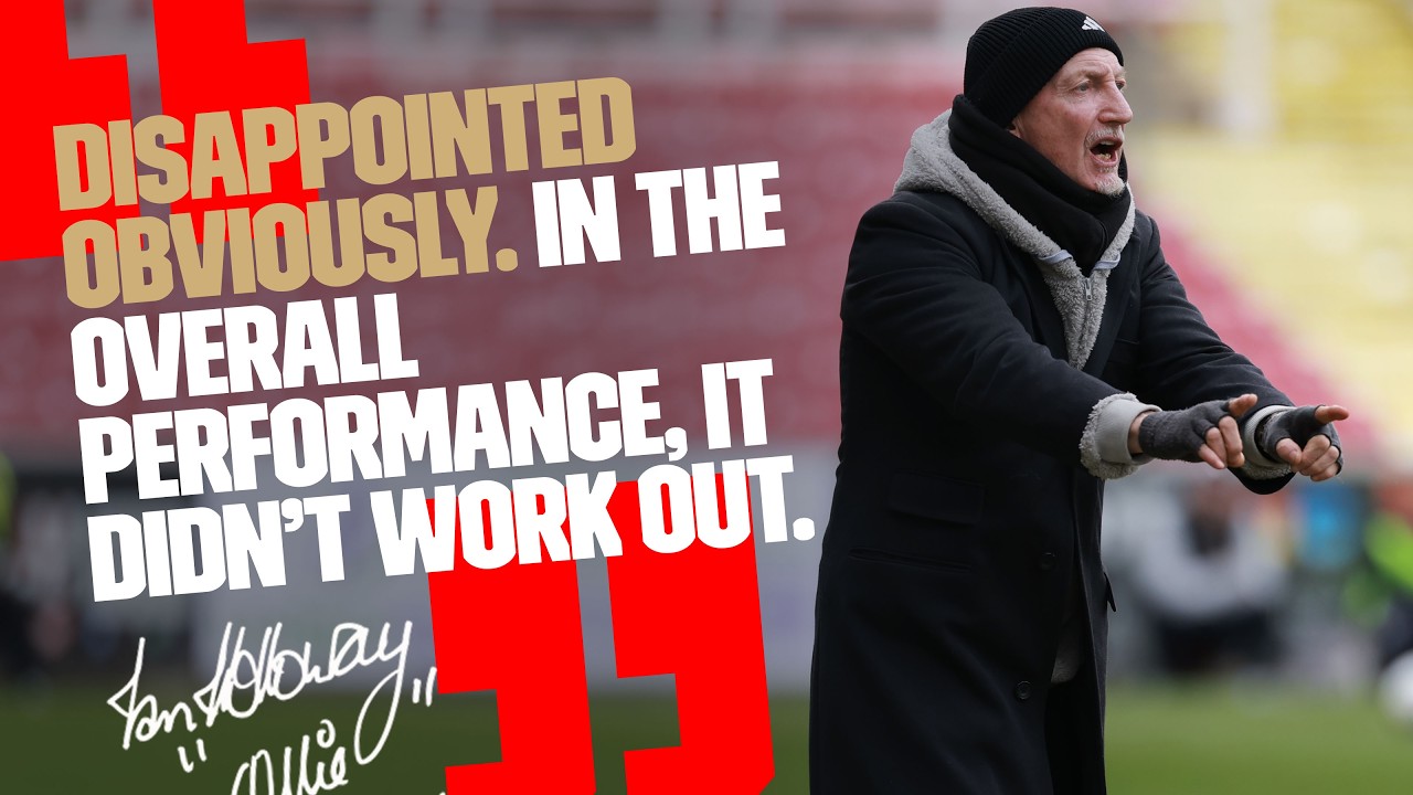 Ian Holloway on defeat to Crewe Alexandra