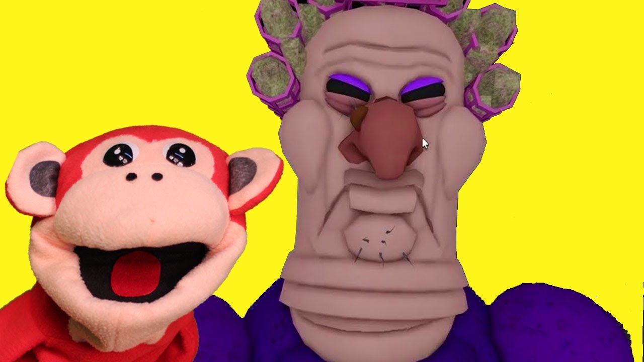 ESCAPA DE LA ABUELA GRU&Ntilde;ONA ! ROBLOX. EL MONO S&Iacute;LABO. GAMEPLAY