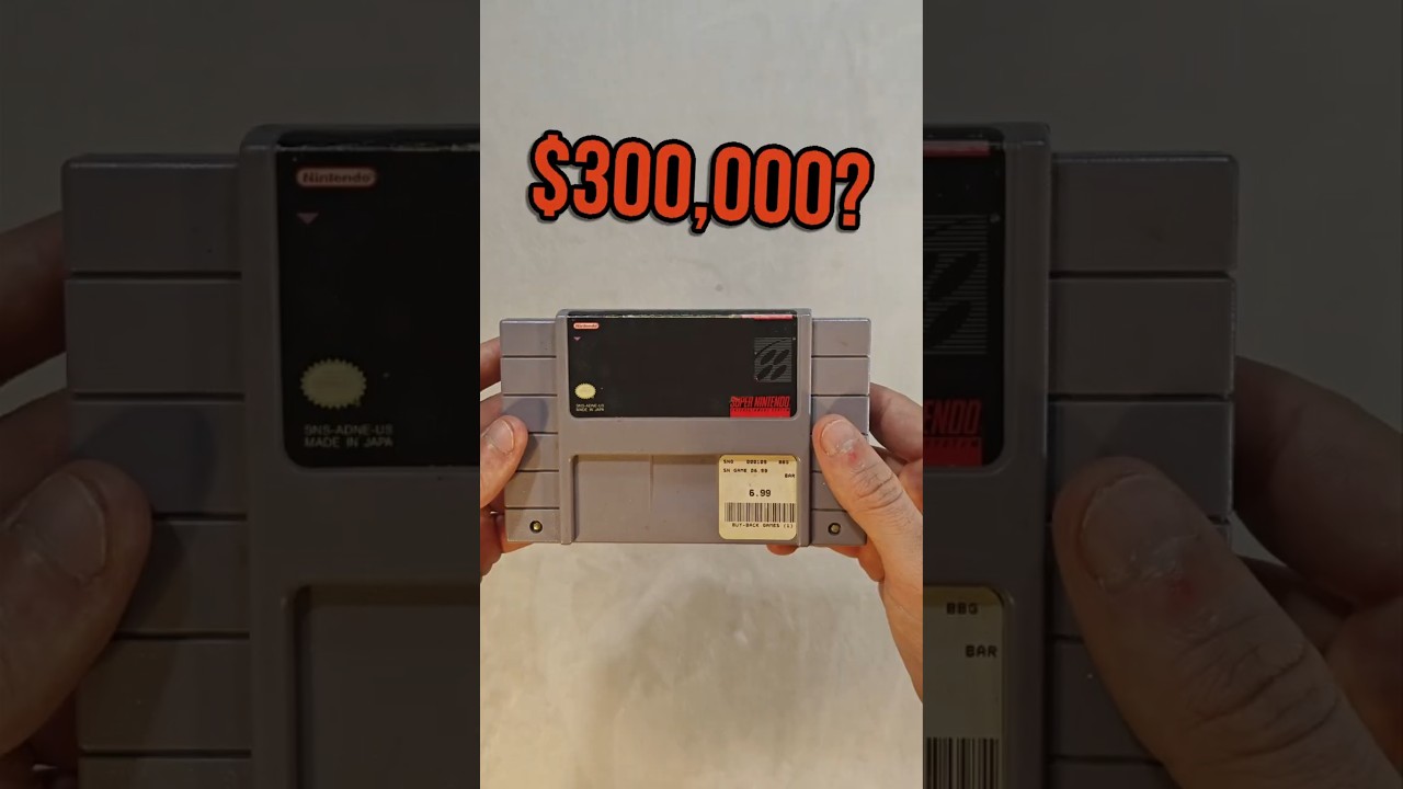 The most expensive SNES Game a Super Nintendo relic from the past #snes #retrogaming #nintendo