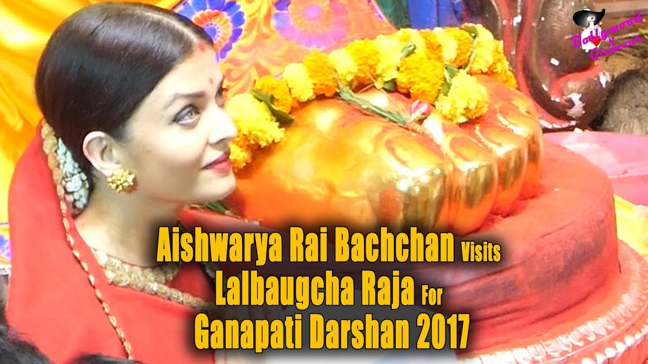 Aishwarya Rai Bachchan Visits Lalbaugcha Raja For Ganapati Darshan