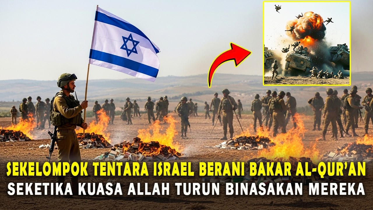 PULUHAN TENTARA ISRAEL BERANI BAKAR AL-QUR'AN, SEKETIKA HAL MENGERIKAN TERJADI