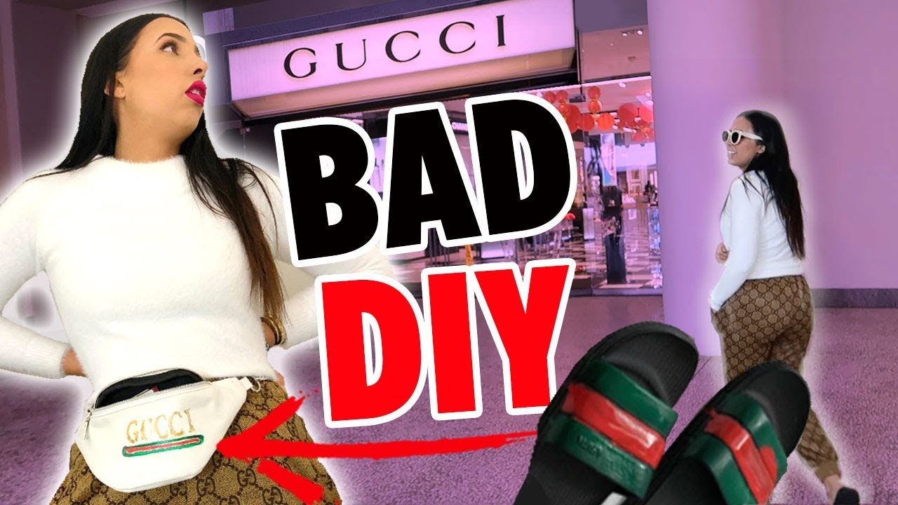 I WENT TO GUCCI WEARING DIY GUCCI CLOTHES 🎨| Mar