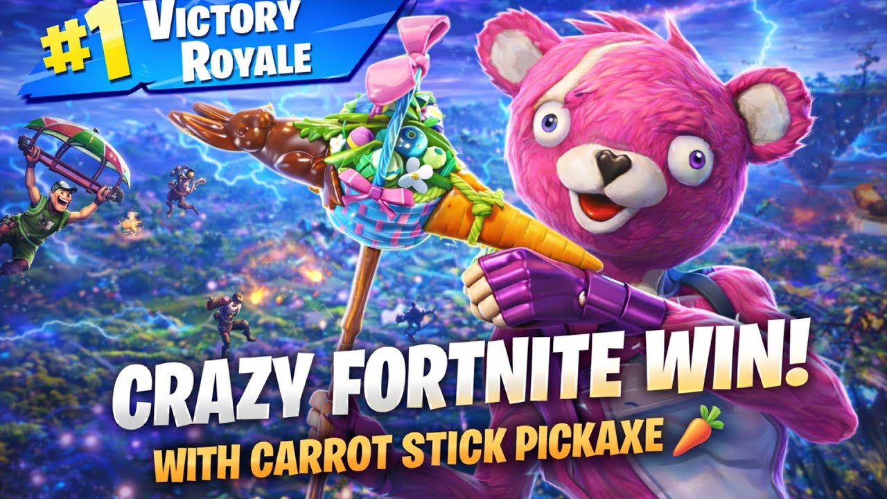 INSANE Tryhard Win with the Carrot Stick Pickaxe | Fortnite Gameplay 2026 PART 3 🔥