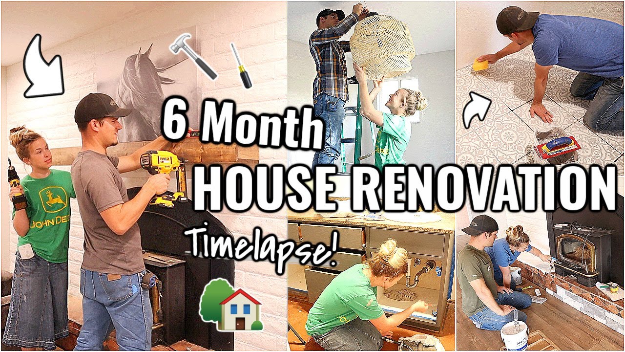 RENOVATION HOUSE 6 MONTH TIME-LAPSE!!🏠 MAJOR RENOVATION OF OUR ARIZONA FIXER UPPER Special Episode