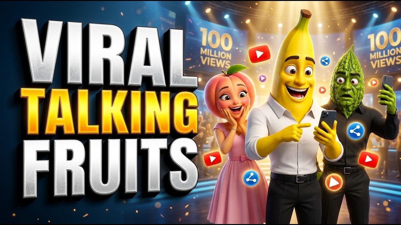 How to Make Viral Talking 3D Fruits Video With Ai | 100% Free🤯