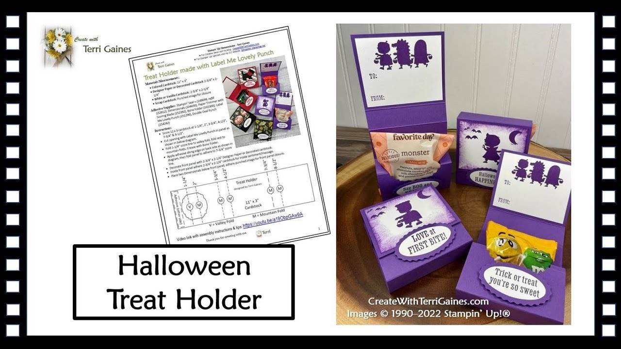 DIY Halloween Treat Holder with PDF Download