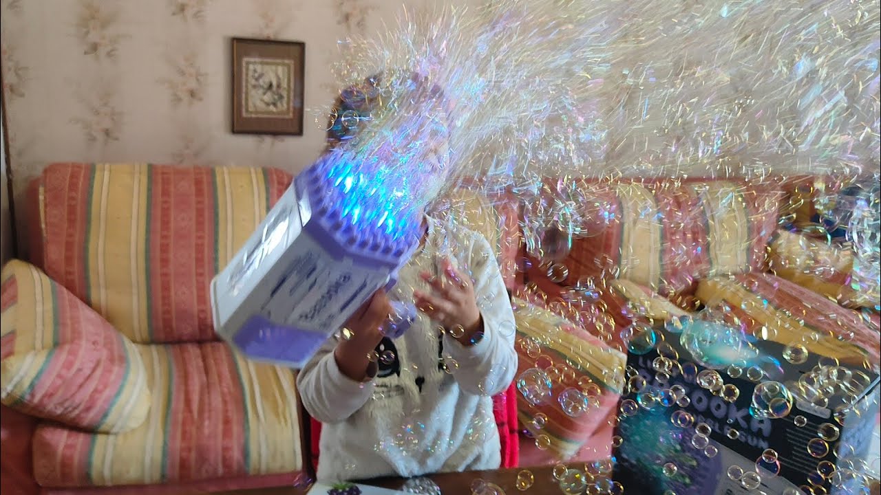 Bazooka мыльные пузыри...Генератор мыльных пузырей.