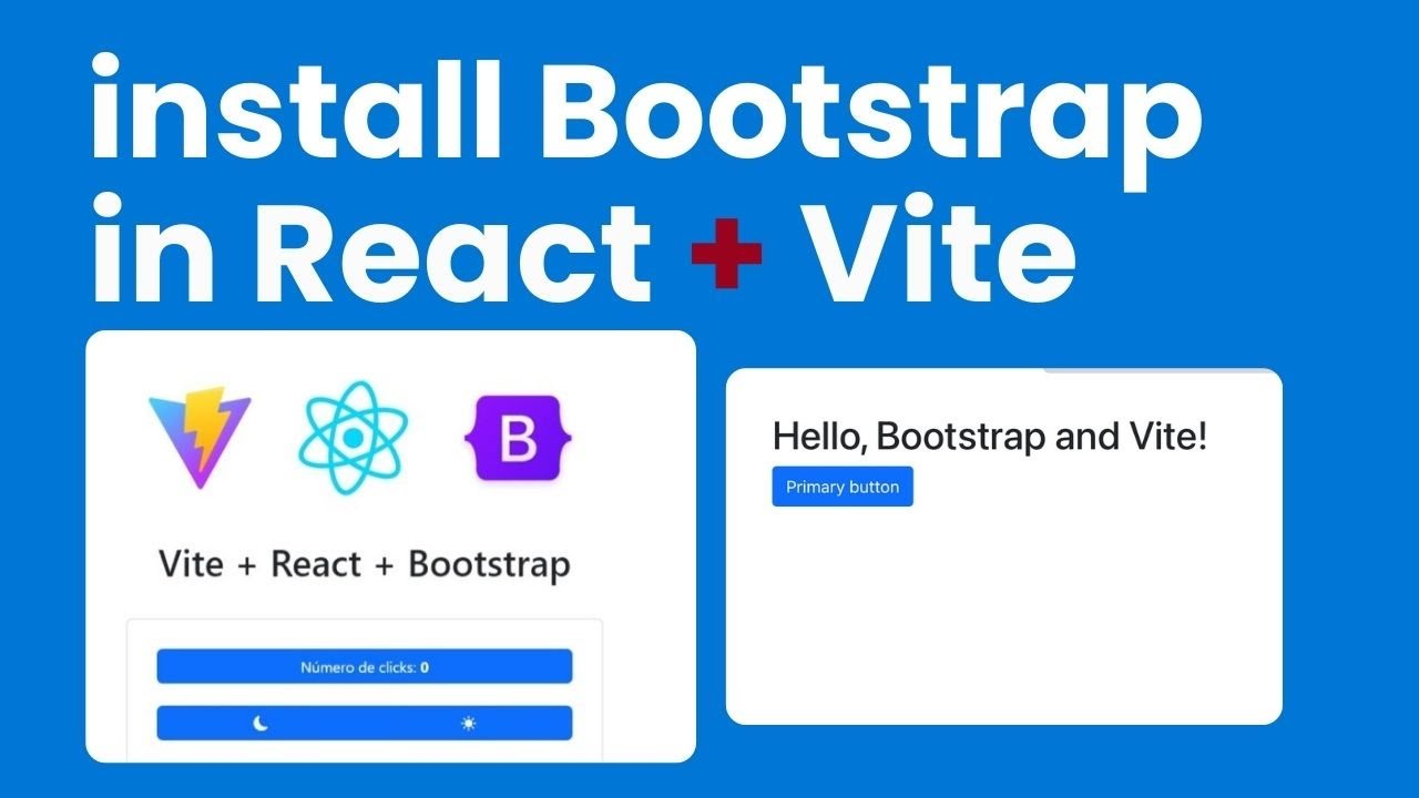 How to install Bootstrap in React + Vite 2025 | Step-by-step Bootstrap installation in React Vite
