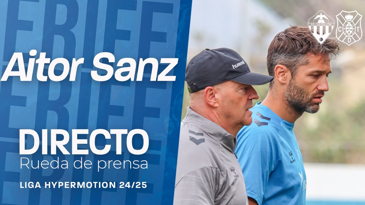 CD Tenerife | Rueda de prensa de Aitor Sanz | CD Tenerife