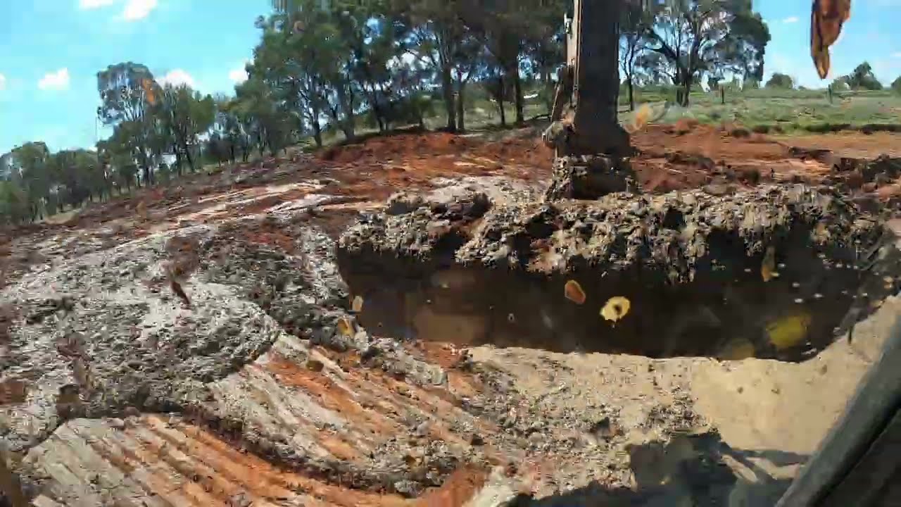 Moving mountains of mud from pond