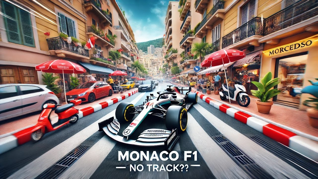 Monaco GP…Without the Track? F1 Car Dodges Tables & Bikes!