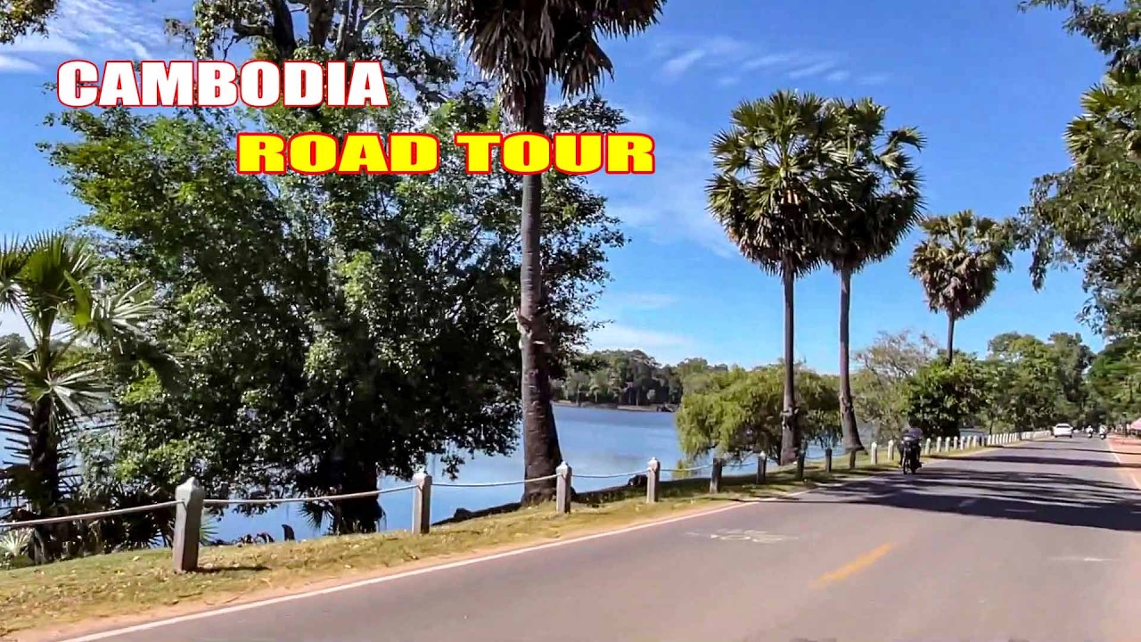 ROAD TOUR: Relaxing Trip Along The Road in Siem Reap, Cambodia [ Mr Lee Village Tour ]