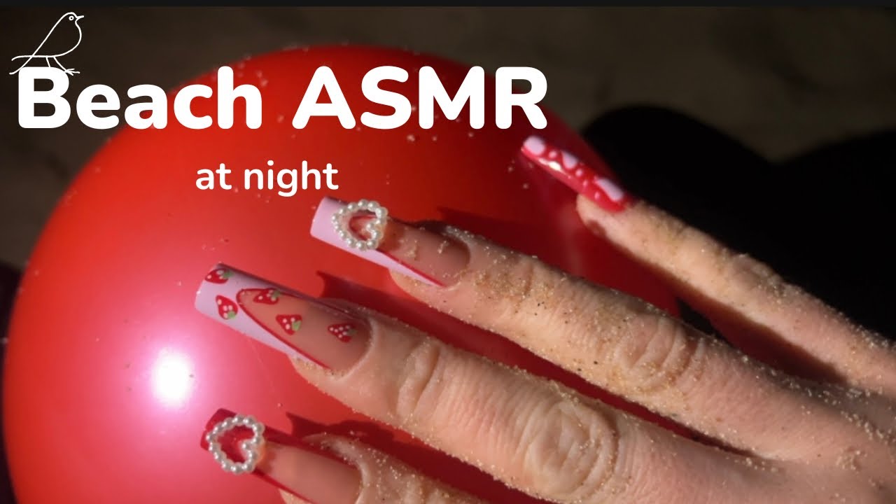 ASMR Beach at night (Camera Tapping & Scratching) 🌙