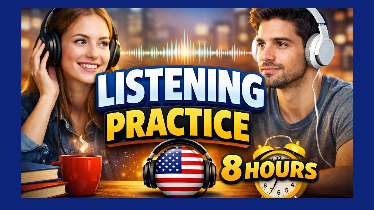 🎧 8 HORAS de INGLÉS para escuchar mientras estudias, trabajas o descansas #listening