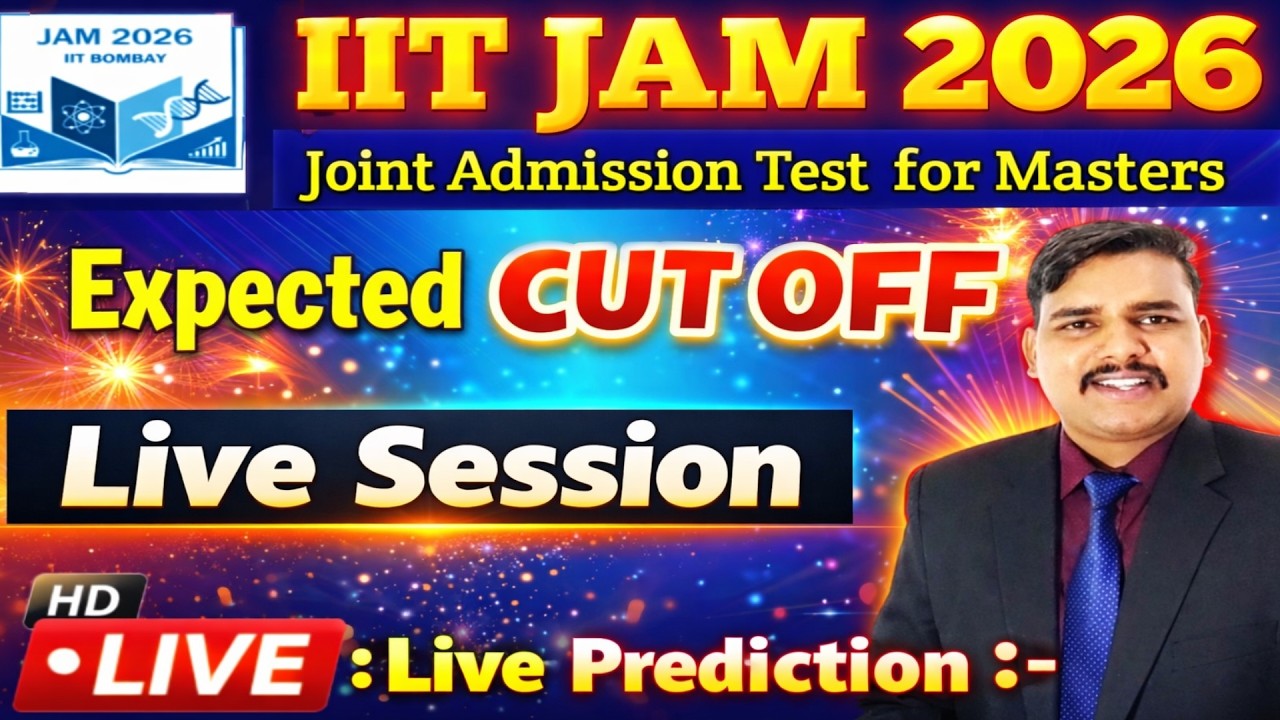 iit jam expected cut off 2026 🔥 iit jam cut off 2026 | live prediction part 04 #iitjam2026cutoff