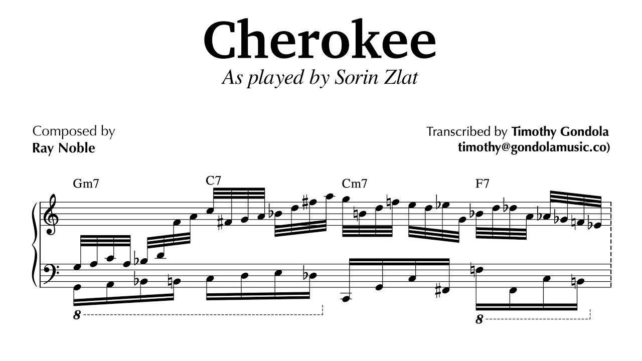 The Fastest Cherokee You'll Ever Hear (Piano Transcription)