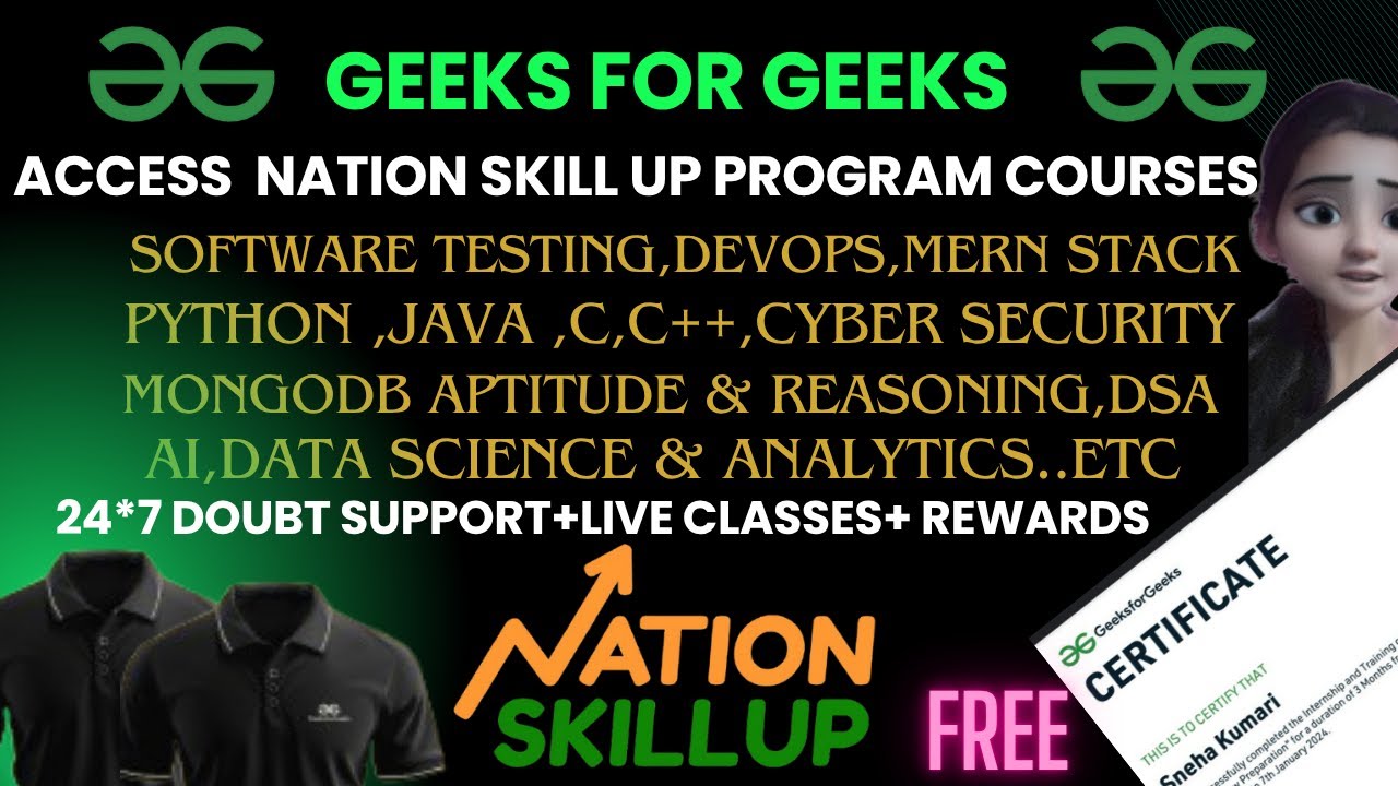 Course Walkthrough - How to Utilize the Free Courses in Nation Skillup | Rewards|GeeksforGeeks