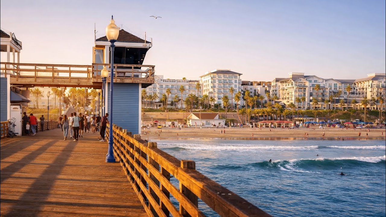 Relaxing Oceanside Pier Walk