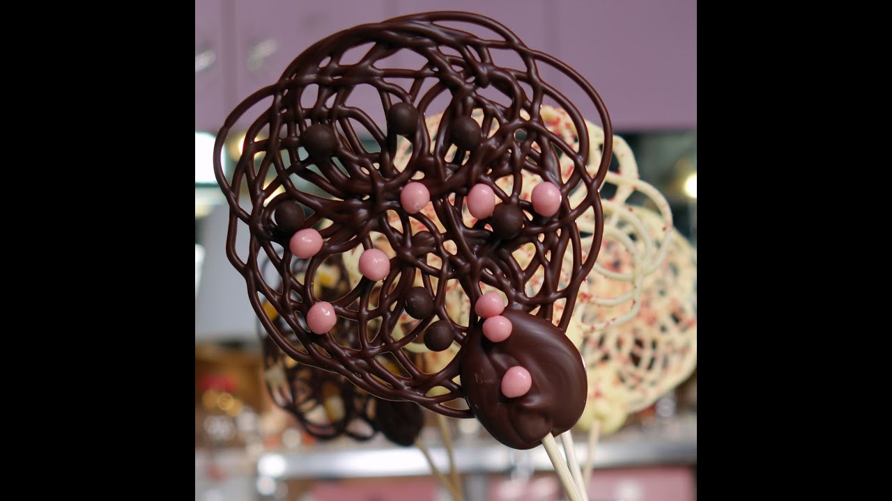 Valentines Special Recipe | Chocolate Lace Lollipops | Sweets