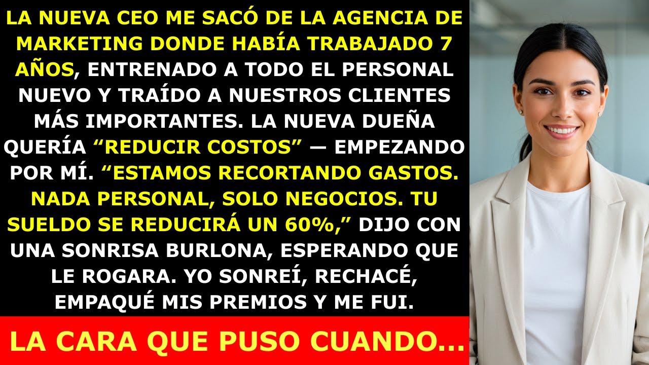 La Nueva Dueña Me Ofreció un “Recorte del 60%” Tras 7 Años de Trabajo — Solo Sonreí y Me Fui