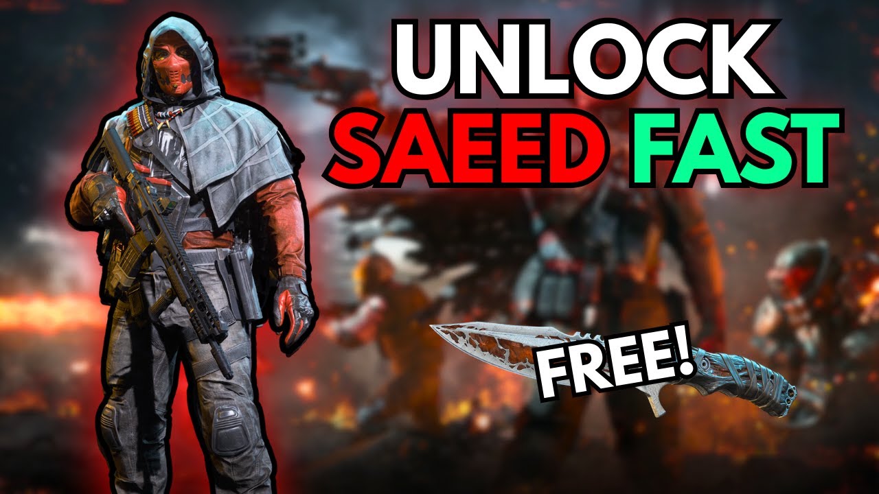 Saeed FULL Guide: Unlock, Progression & Free Knife (Delta Force)