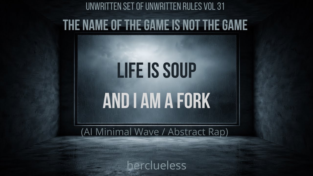 life is soup and i am a fork | herclueless (AI Minimal Wave / Abstract Rap)