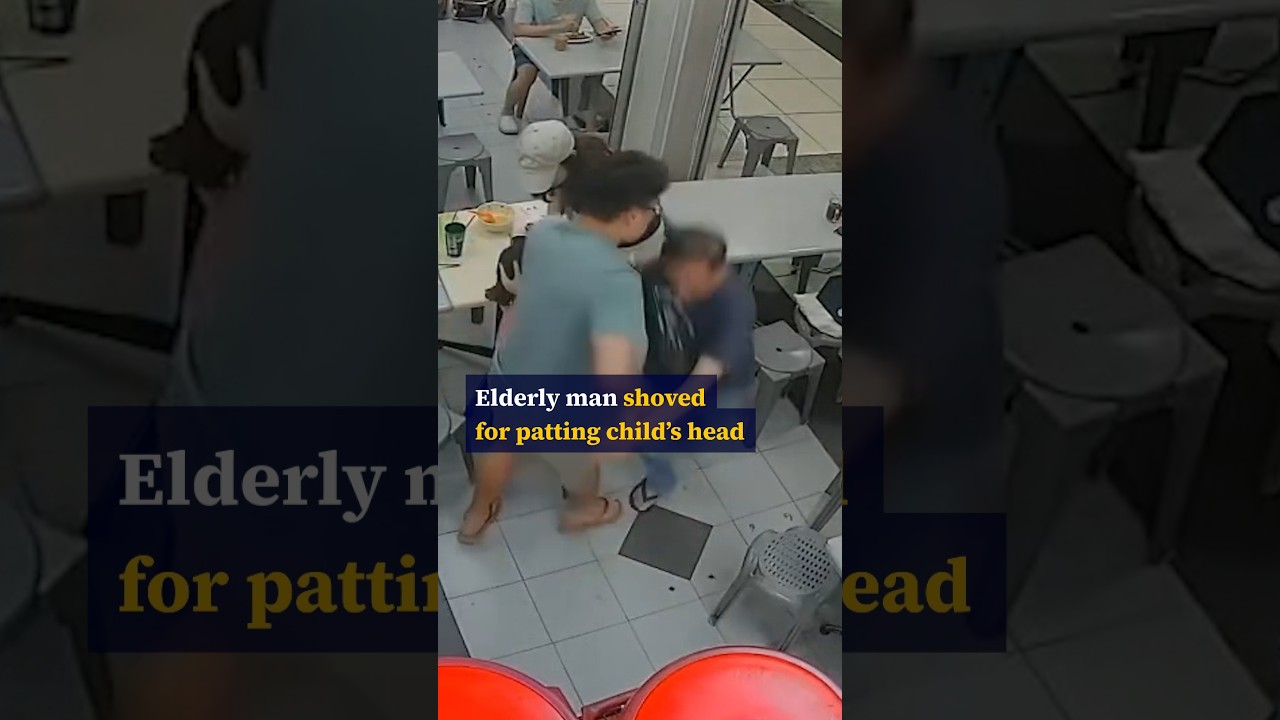 Elderly man shoved for patting child&rsquo;s head
