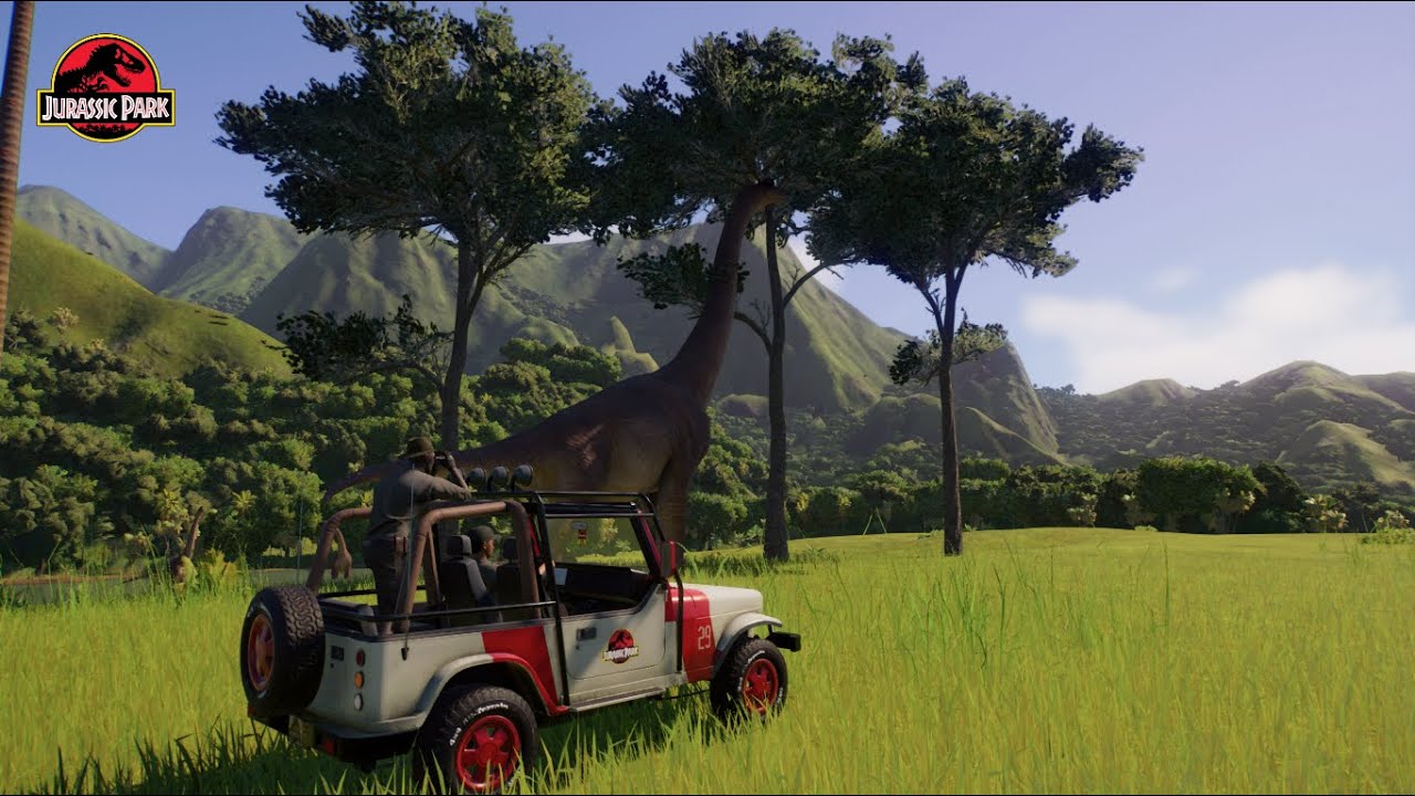 recreación de Jurassic Park // jurassic world evolution 2