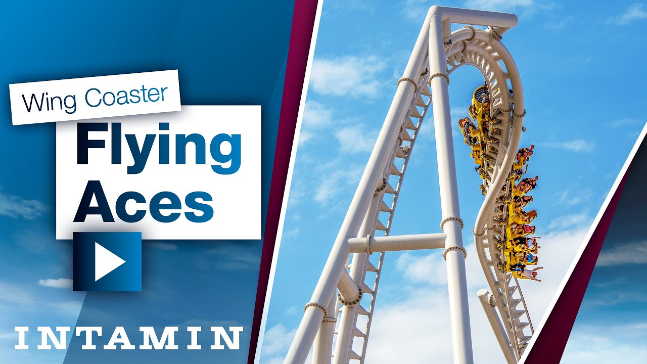 Intamin Wing Coaster | Flying Aces | Ferrari World, UAE
