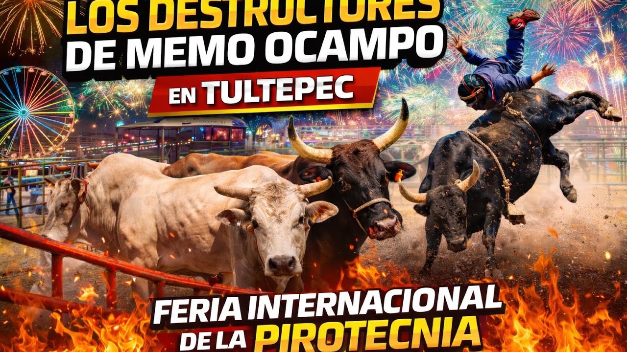 Los destructores de Memo Ocampo en tultepec feria Internacional de la pirotecnia 2026 