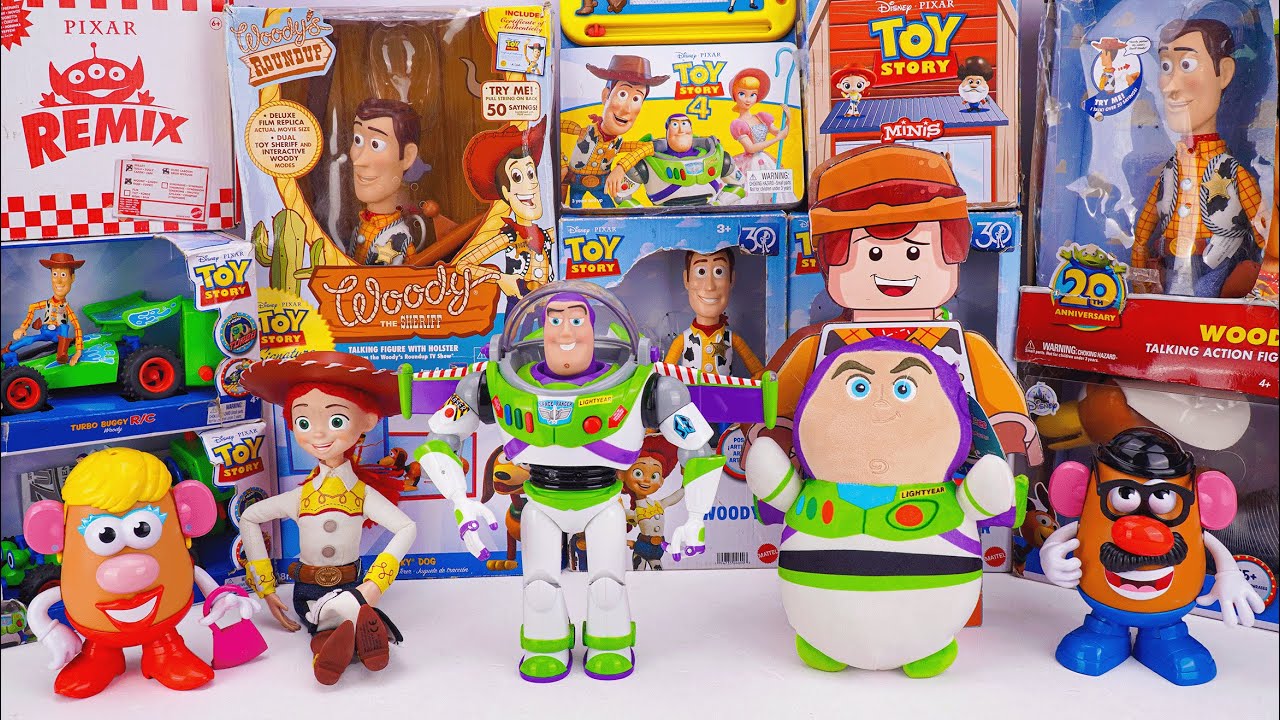 Unboxing Disney Pixar Toy Story toy collection ASMR | Woody & Buzz Lightyear & Mr. Potato Head