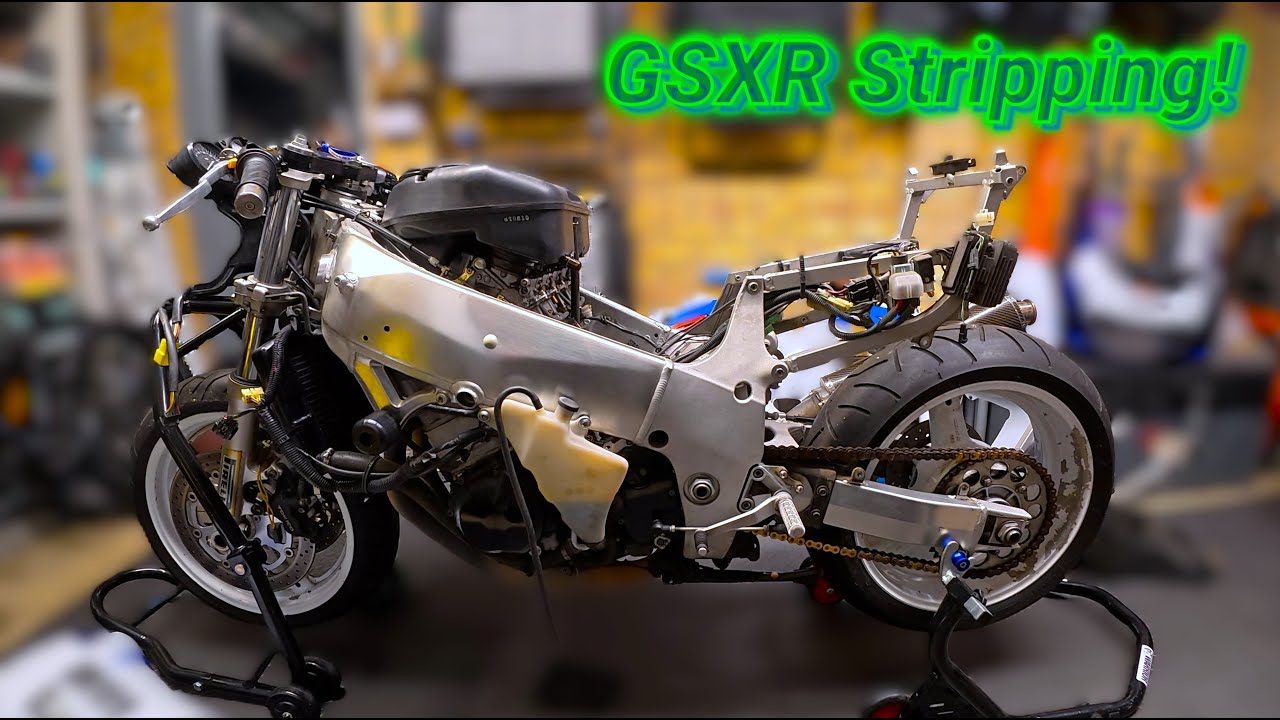 Stripping My 90s Sport Bike Barn Find | 1999 GSXR 600 Restoration Ep.2 #motorcycle
