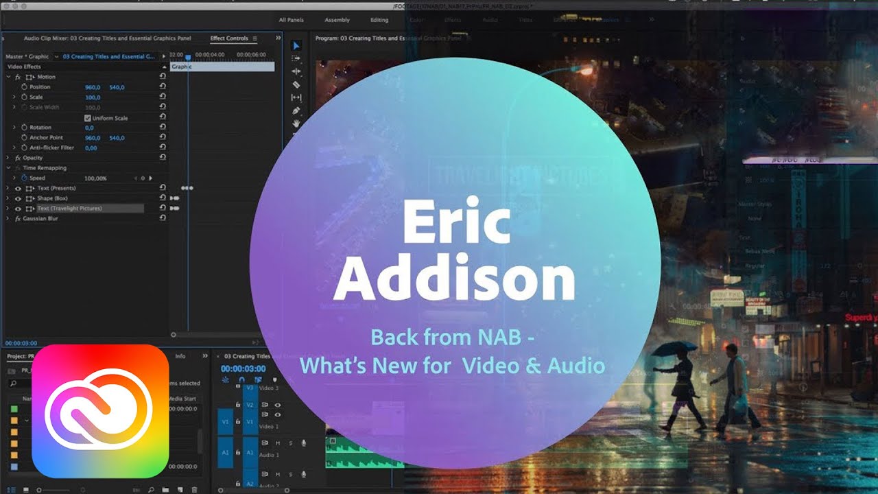 Live Video Editing with Eric Addison (Pr) - 1 of 3 | Adobe Creative Cloud