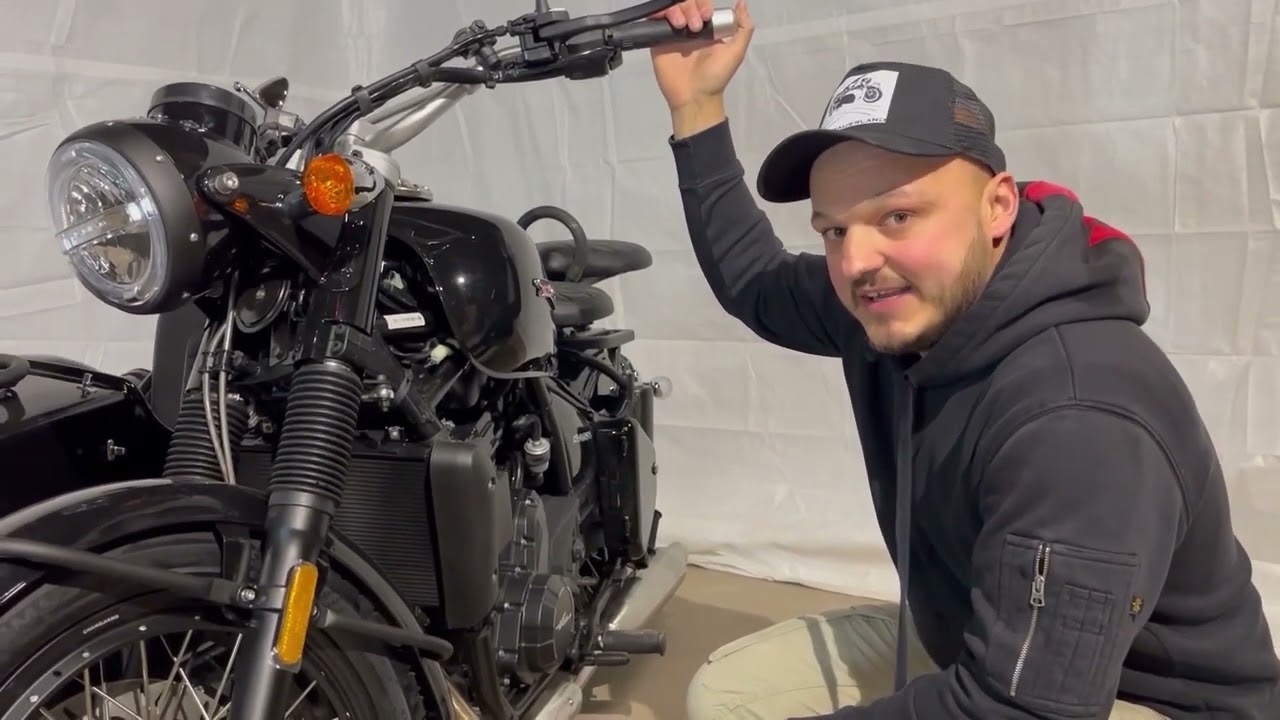 Wir packen eine neue Chang Jiang 650 Dynasty Beiwagen Gespann aus erster Start /Ural/Mash/Dnepr