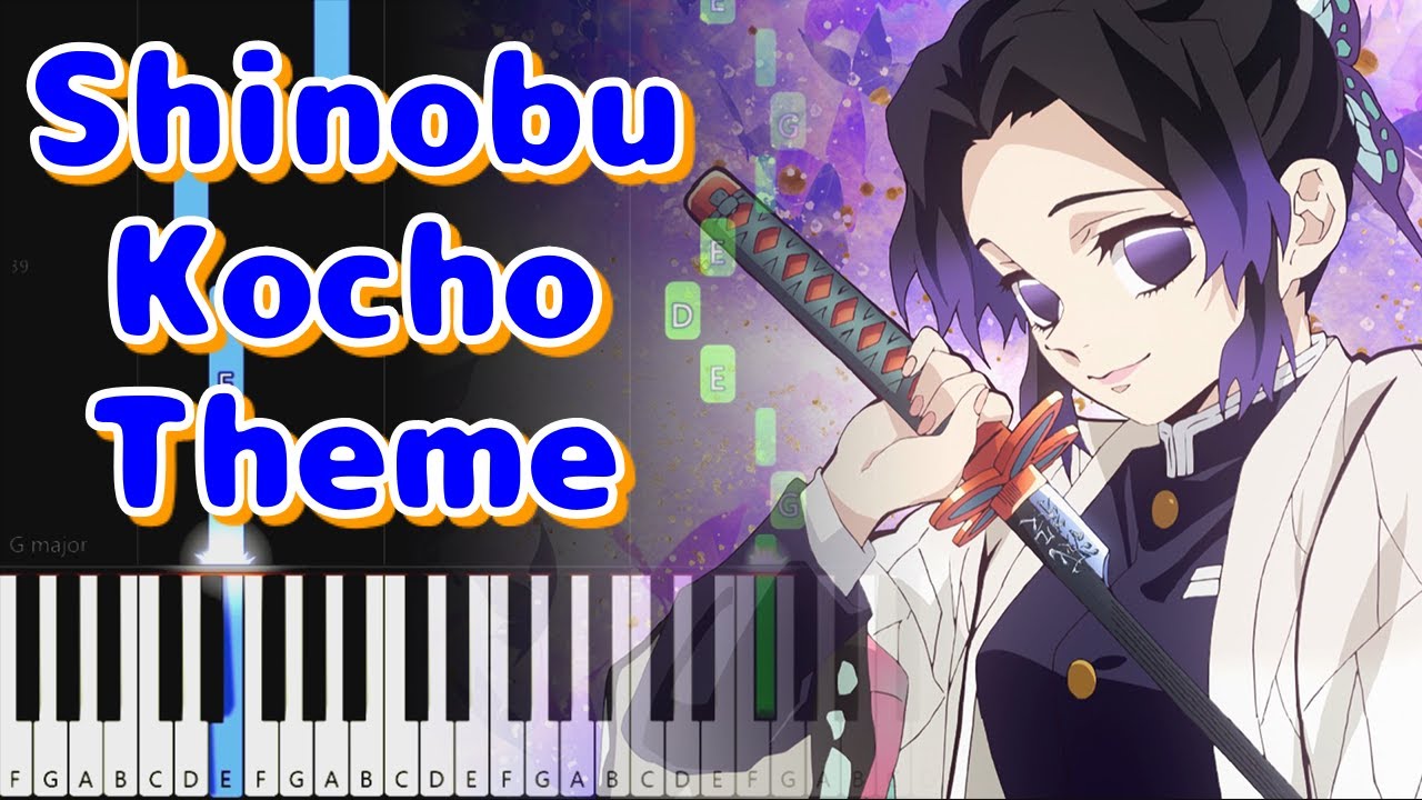 [Shinobu Theme]【鬼滅之刃 EP18 BGM /Kimetsu No Yaiba 】- EASY Piano Tutorial  [animelovemen]
