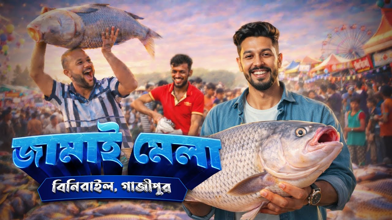 বিনিরাইল জামাই মেলা: বড় বড় মাছ, রং লেগেছে ঐতিহ্যের! 🐟 | Gazipur Vlog
