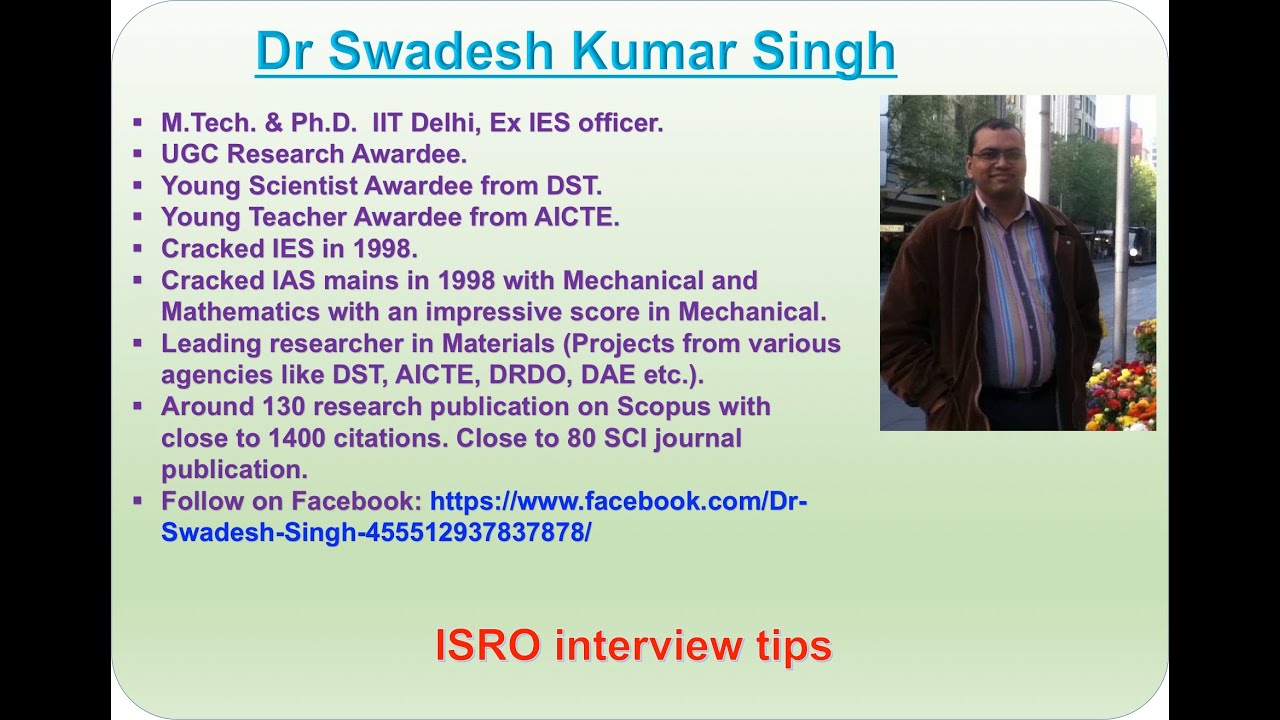 ISRO Interview tips (Mechanical)