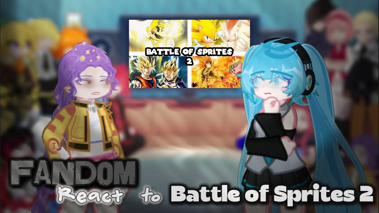 Fandom react to Battle of Sprites 2 || 