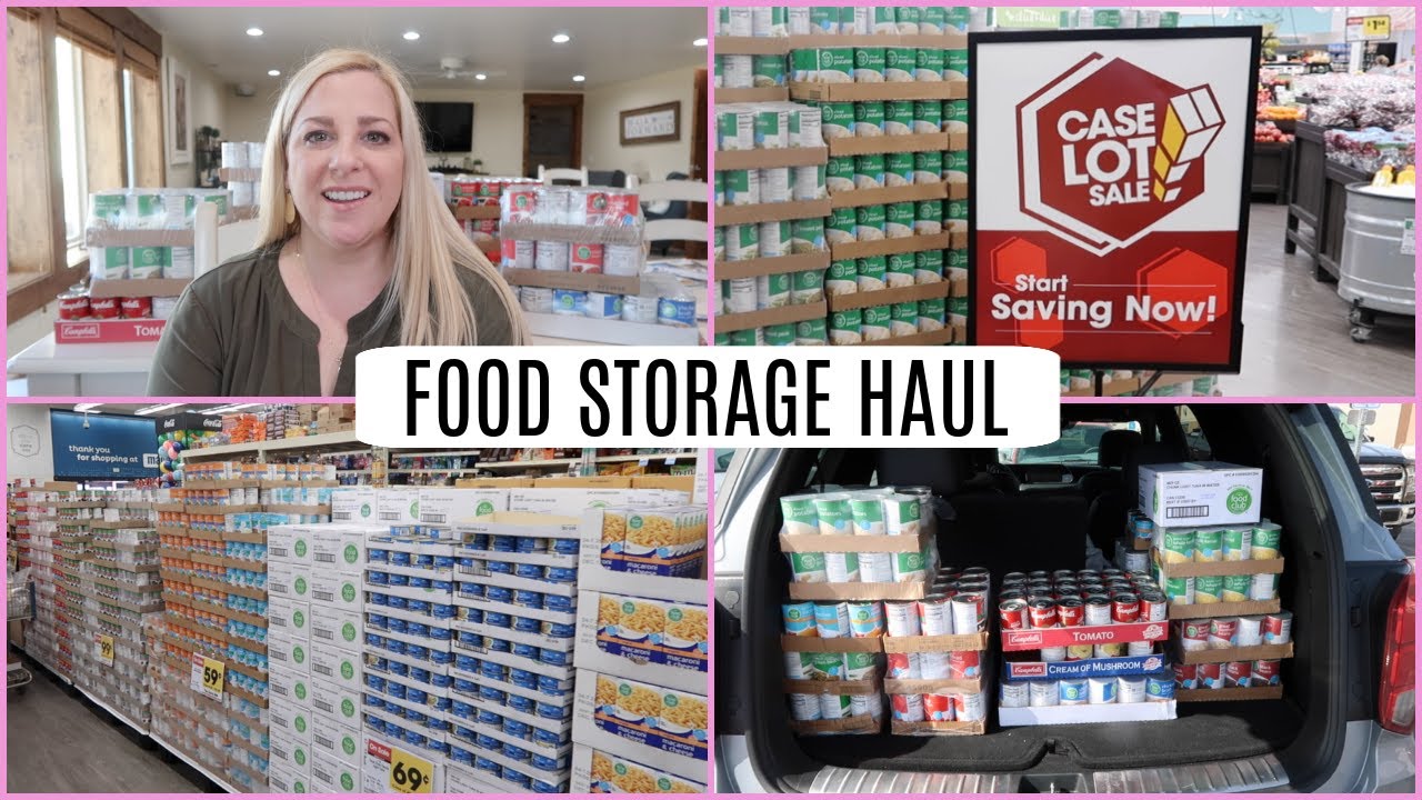 FOOD STORAGE HAUL- Tips & Tricks- Buying In Bulk -CASE LOT SALE