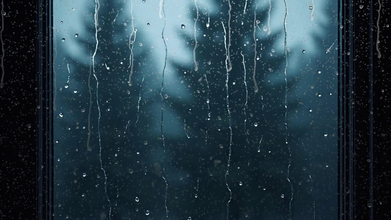 Real Rain Sound on Window with Thunder | Calm Night for Sleep and Meditation