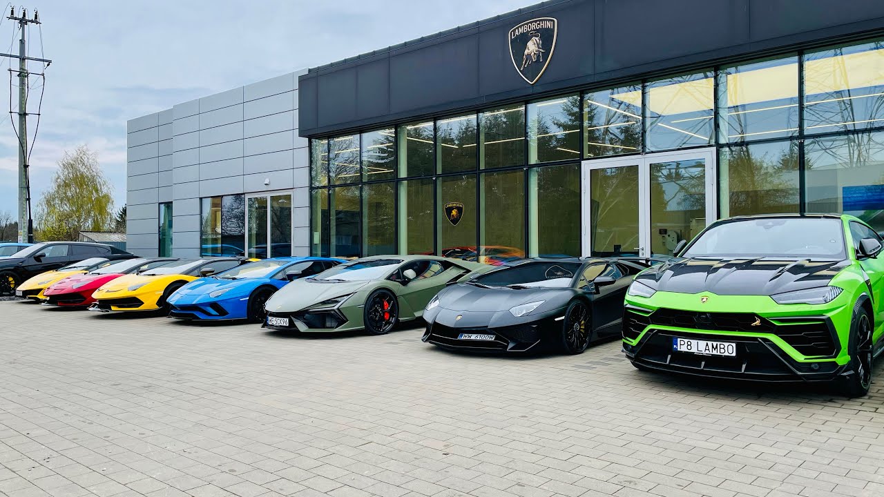 1 DZIEŃ POD SALONEM LAMBORGHINI W WARSZAWIE | Revuelto, 5x Aventador, 6x Huracan, 4x Urus
