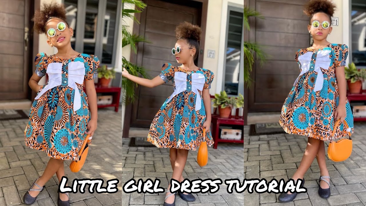 LITTLE GIRLS FLARE DRESS TUTORIAL