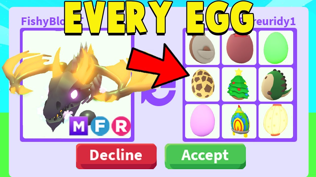 I traded for EVERY EGG in Adopt Me!