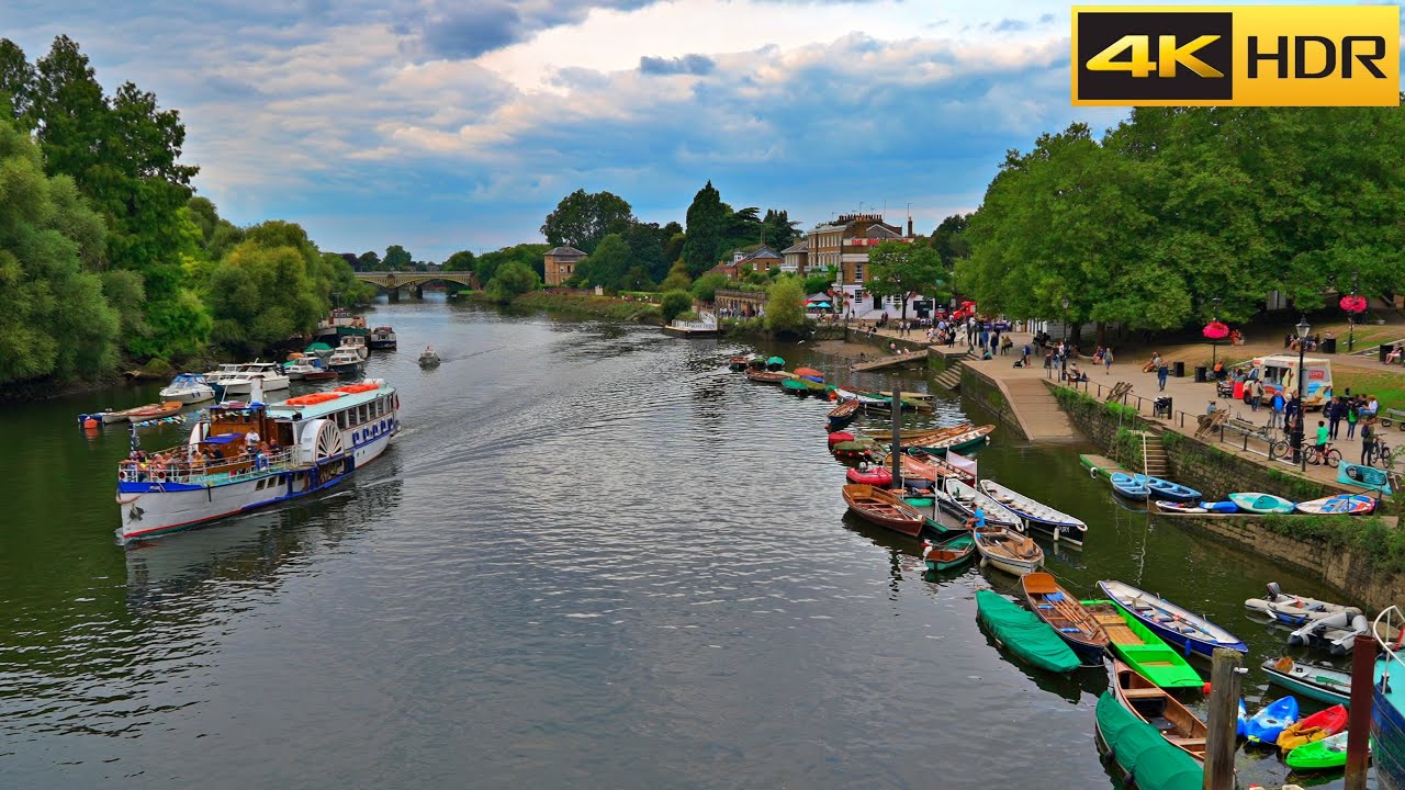 A London Walk in Richmond ⛵London's Beautiful Suburb Walk [4K HDR]