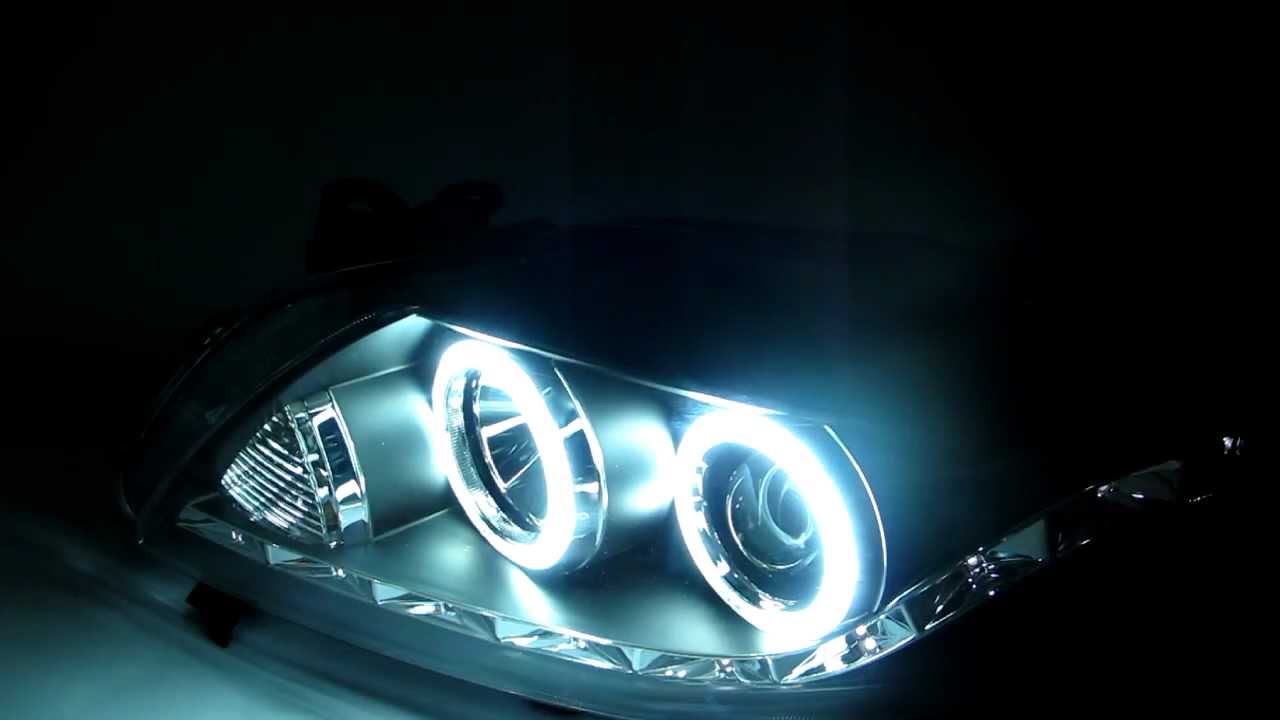 TOYOTA Corolla 2008-2009 CCFL Angel-Eye Projector Headlight R8 Style Black