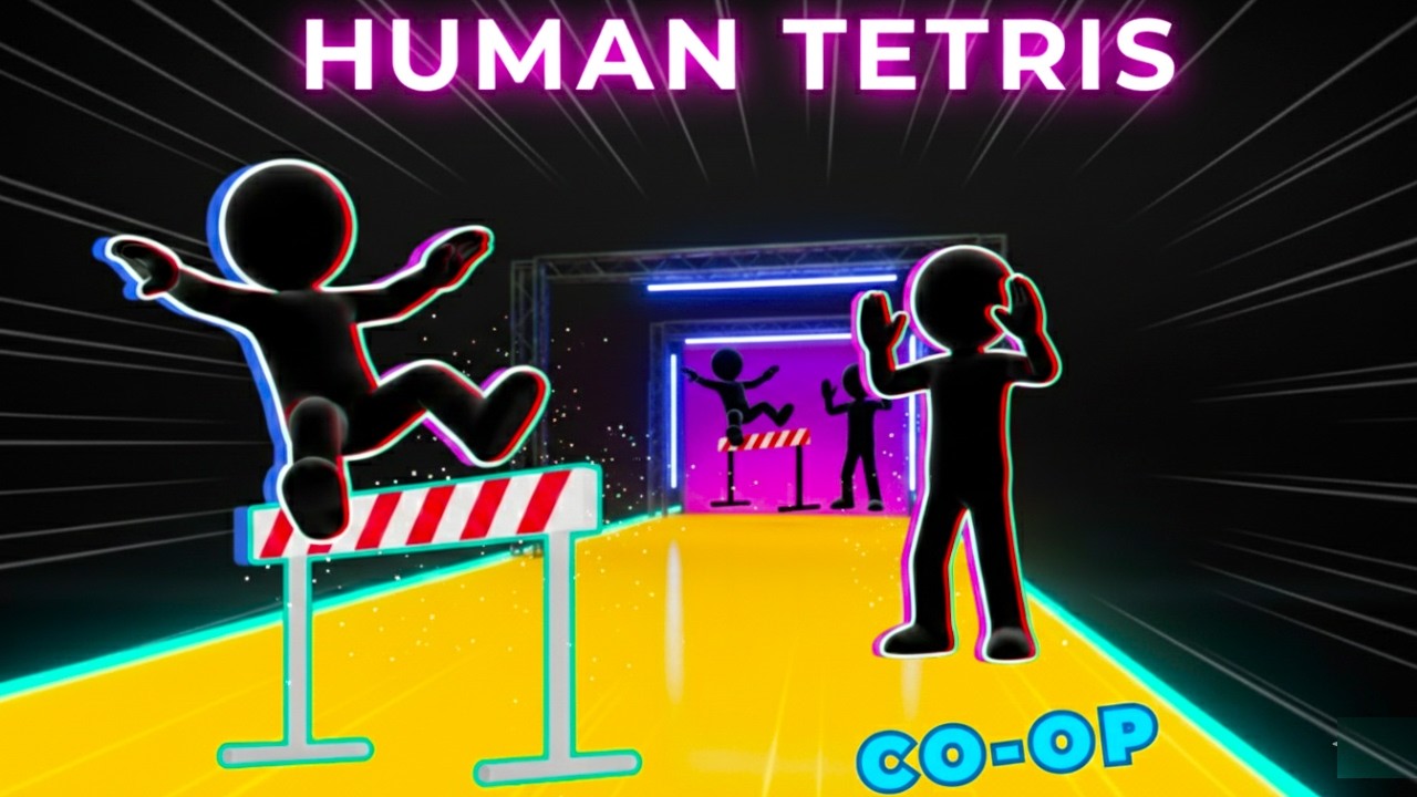 HUMAN TETRIS | Immersive Interactive Warm Up #9 | 2 Player | OBSTACLE MODE