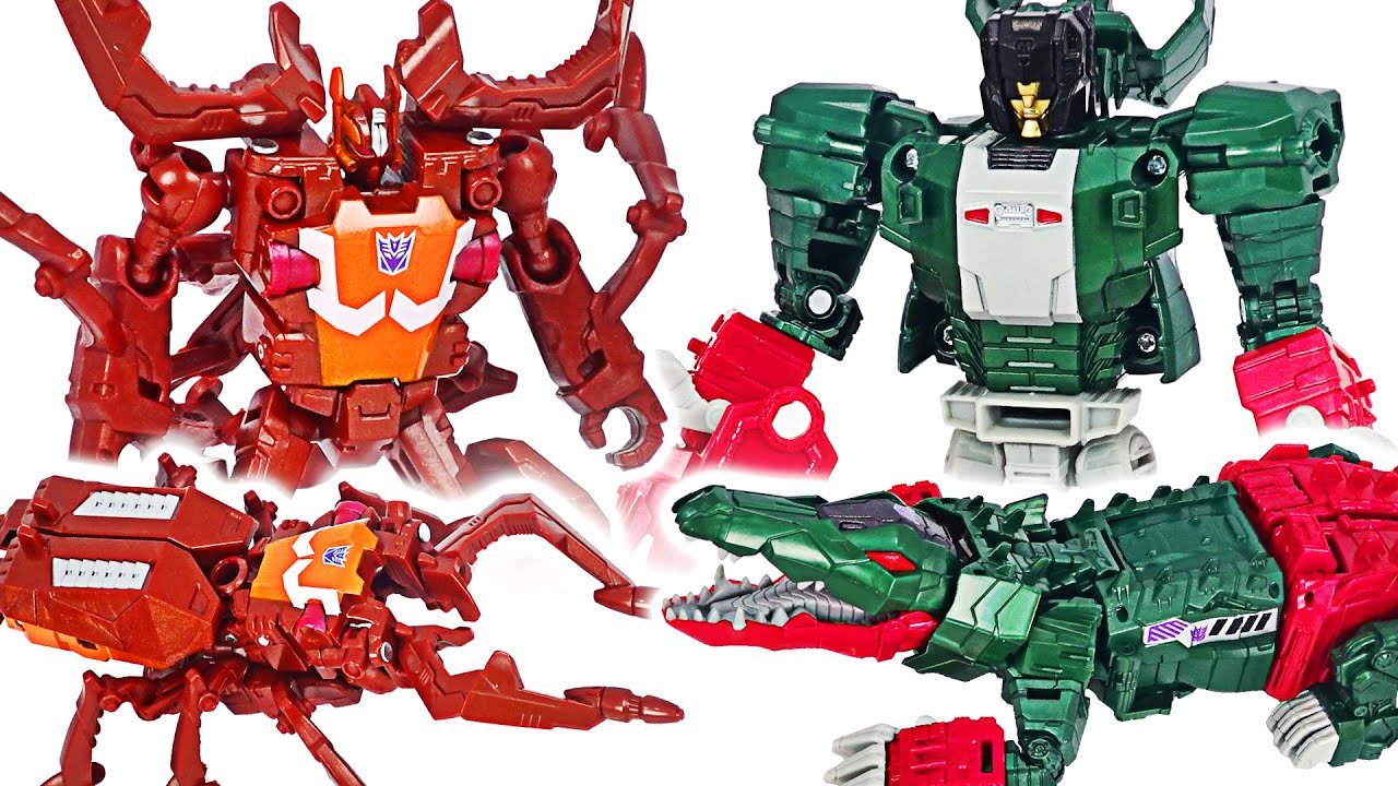 Transformers Titans Return crocodile Skullsmasher, insect Chop Shop! | DuDuPopTOY