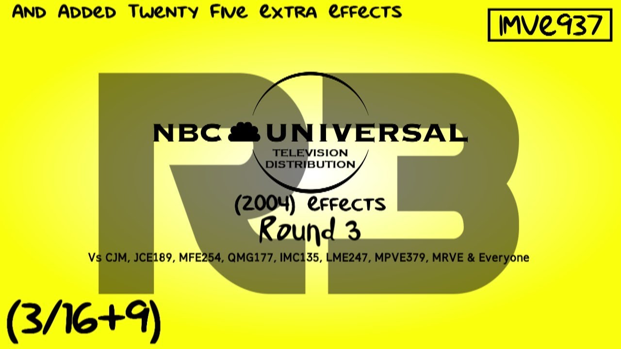 NBCUTD (2004) Effects R3 Vs CJM, JCE189, MFE254, QMG177, IMC135, LME247, MPVE379, MRVE & Everyone