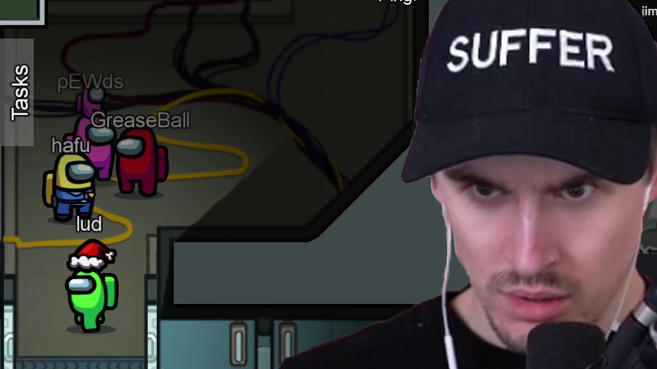 Ludwig is watching you in Among Us